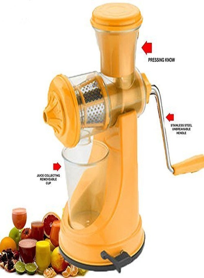 SEASPIRIT Hand Juicer for Fruits and Vegetables with Steel Handle Vacuum Locking System, Shake, Smoothies, Travel Juicer for All Fruits (Green) - Image 3